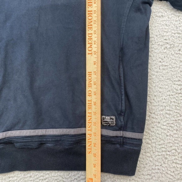 Nike Engineered for World Class Athletes Dark Blue Henley Hoodie Size Medium - Picture 6 of 9